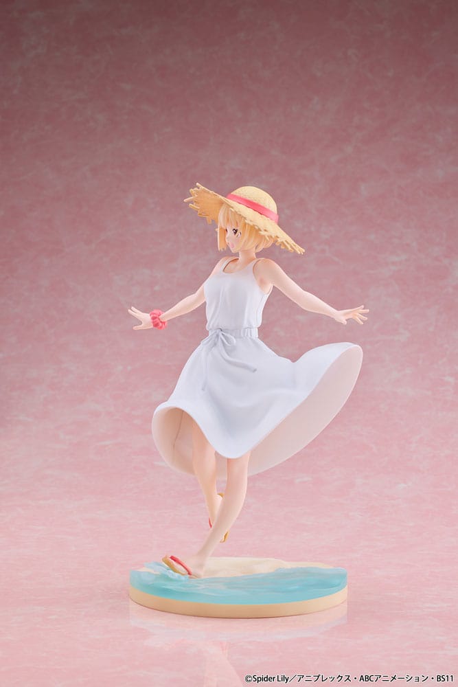 Lycoris Recoil PVC-staty 1/7 Chisato Nishikigi vit klänning Ver. 23 cm