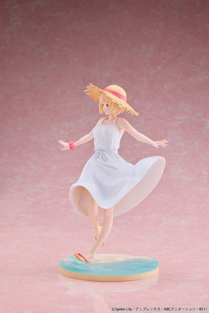 Lycoris Recoil PVC-staty 1/7 Chisato Nishikigi vit klänning Ver. 23 cm