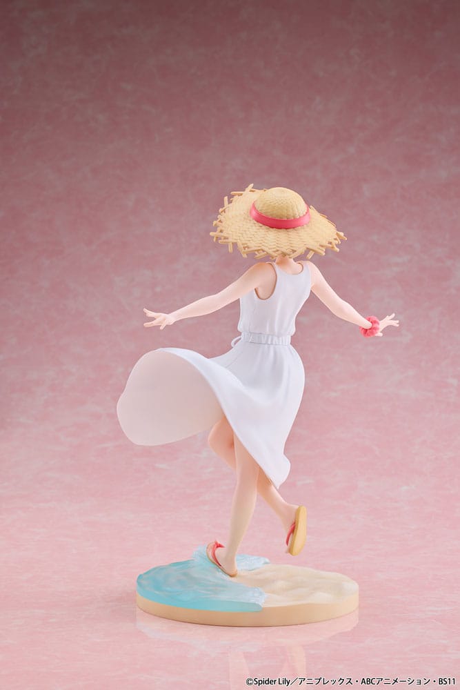 Lycoris Recoil PVC-staty 1/7 Chisato Nishikigi vit klänning Ver. 23 cm