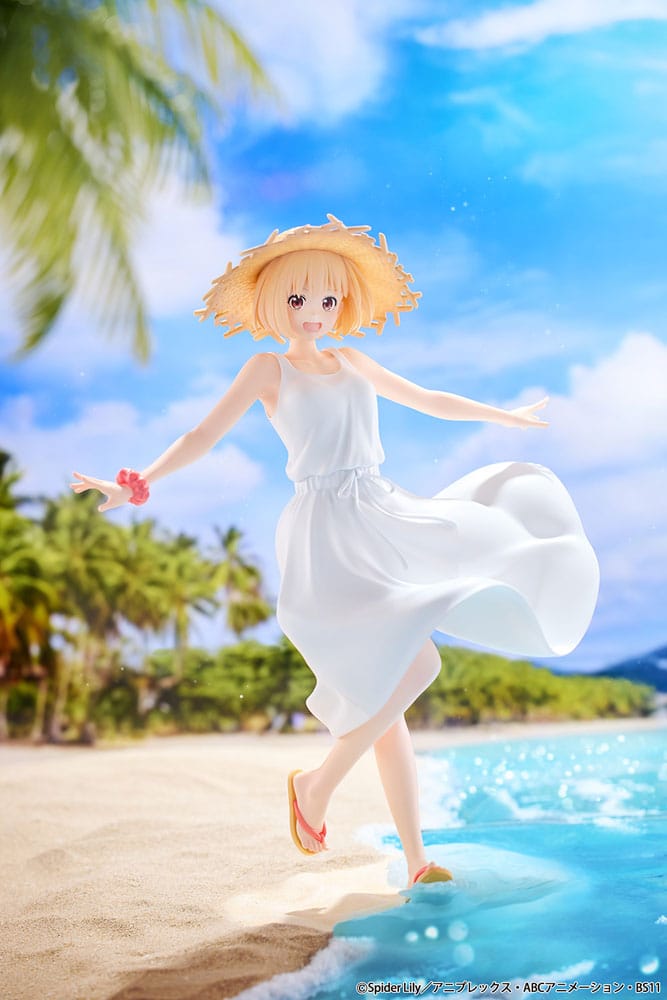 Lycoris Recoil PVC-staty 1/7 Chisato Nishikigi vit klänning Ver. 23 cm