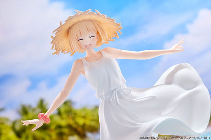 Lycoris Recoil PVC-staty 1/7 Chisato Nishikigi vit klänning Ver. 23 cm