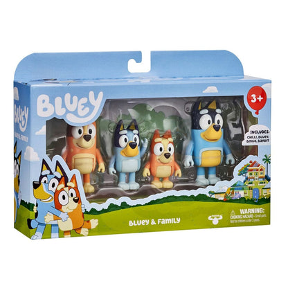 Bluey Action Figures 4 Pack