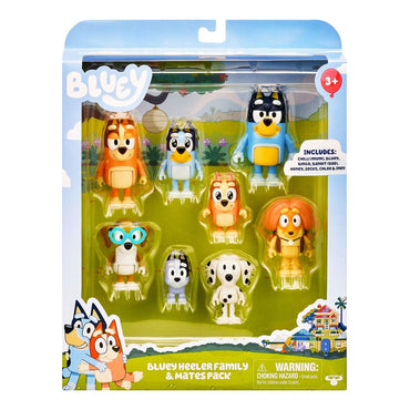 Bluey Action Figures 8-Pack