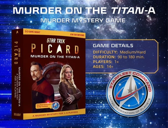 Star Trek : Picard Murder Mystery Game Meurtre sur le Titan-A *Version anglaise*
