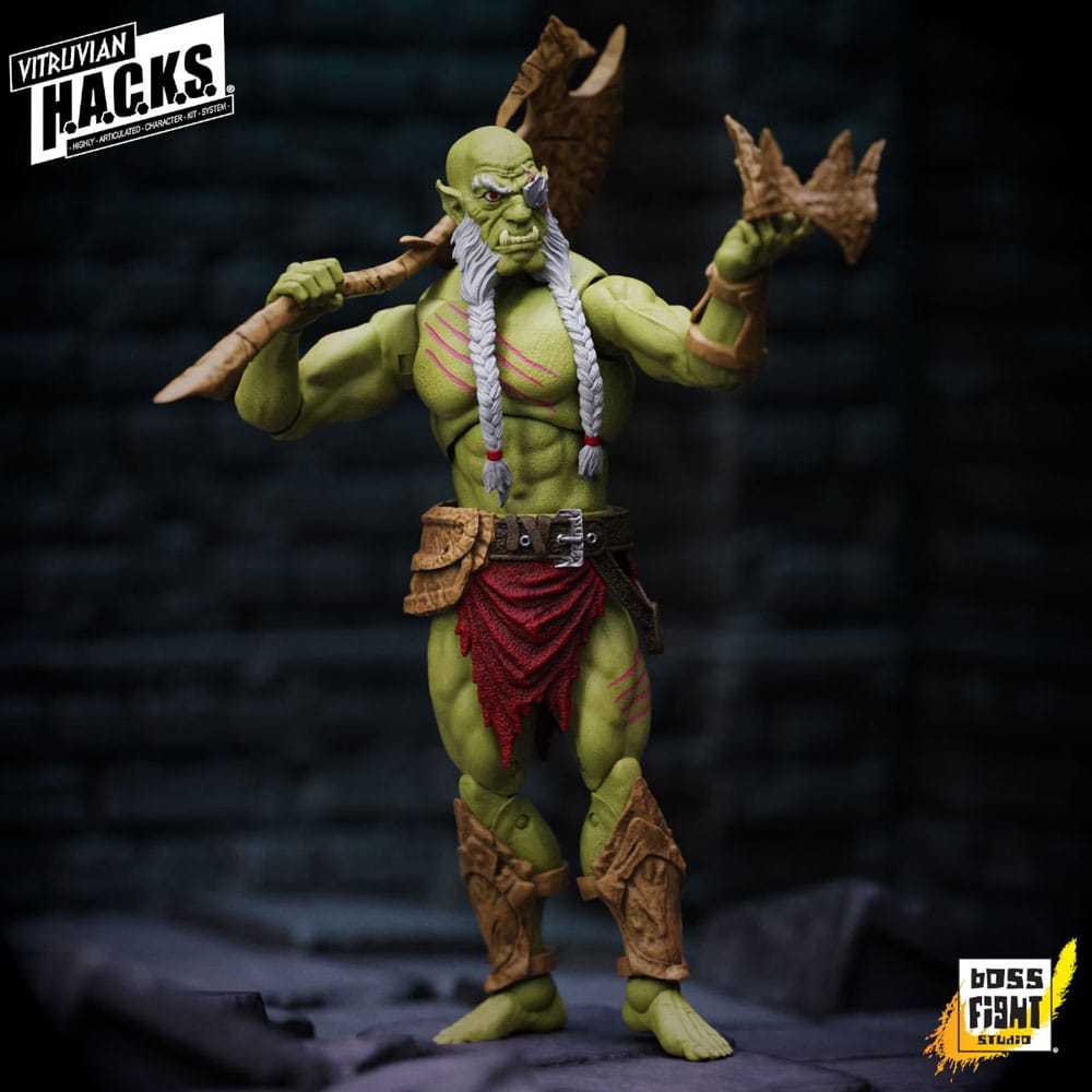 Vitruvian HACKS Actiefiguur Mighty Orc Sovran Bur'Zagi