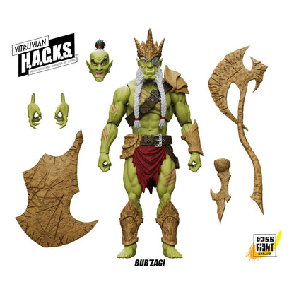 Vitruvian HACKS Actiefiguur Mighty Orc Sovran Bur'Zagi