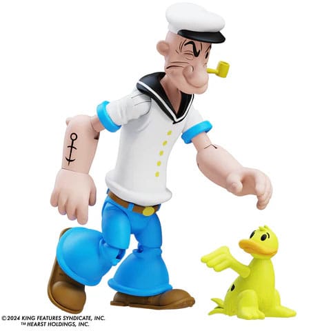 Popeye Action Figur Wave 03 Popeye 1. udseende hvid skjorte