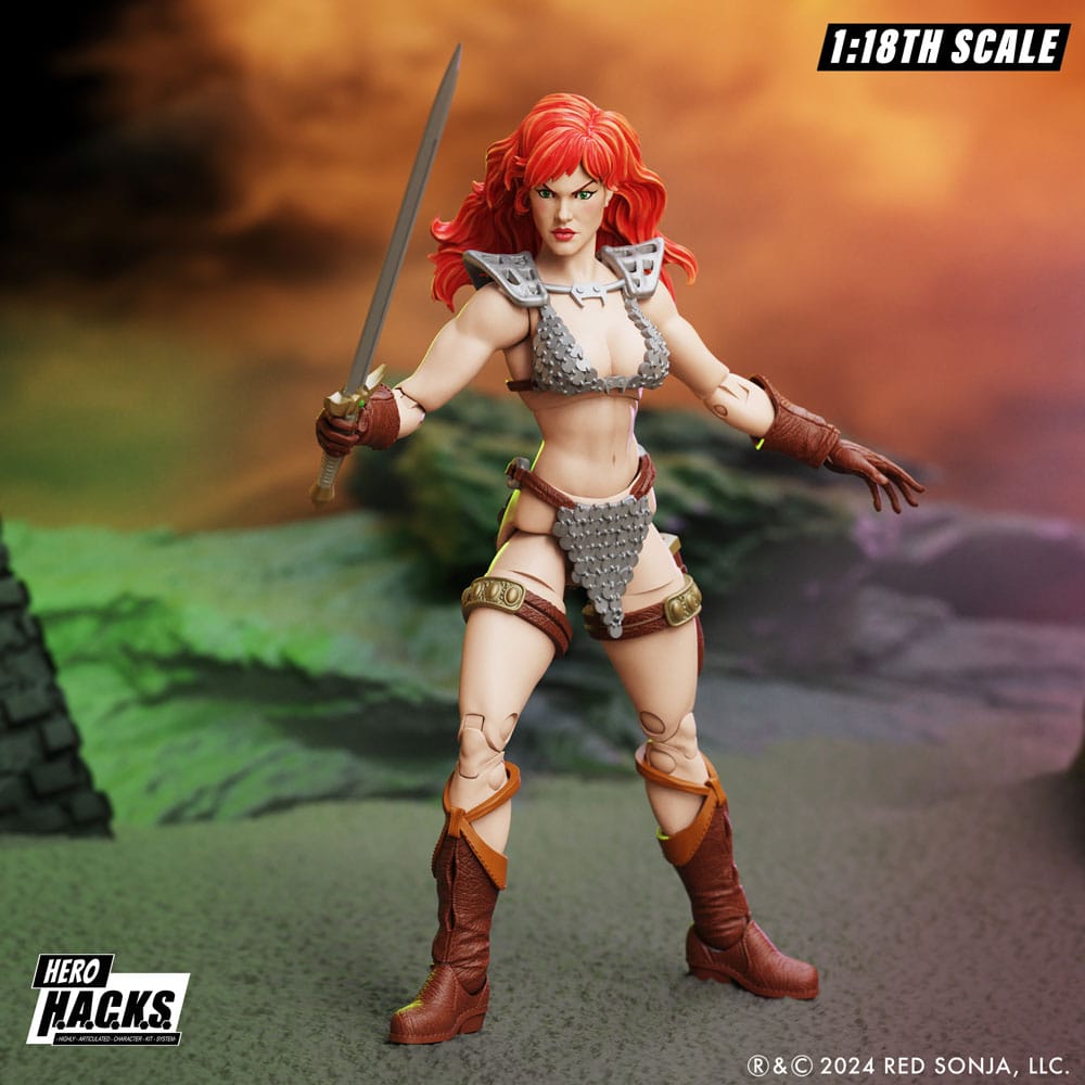 Red Sonja Hero H.A.C.K.S. Handlingsfigur Red Sonja