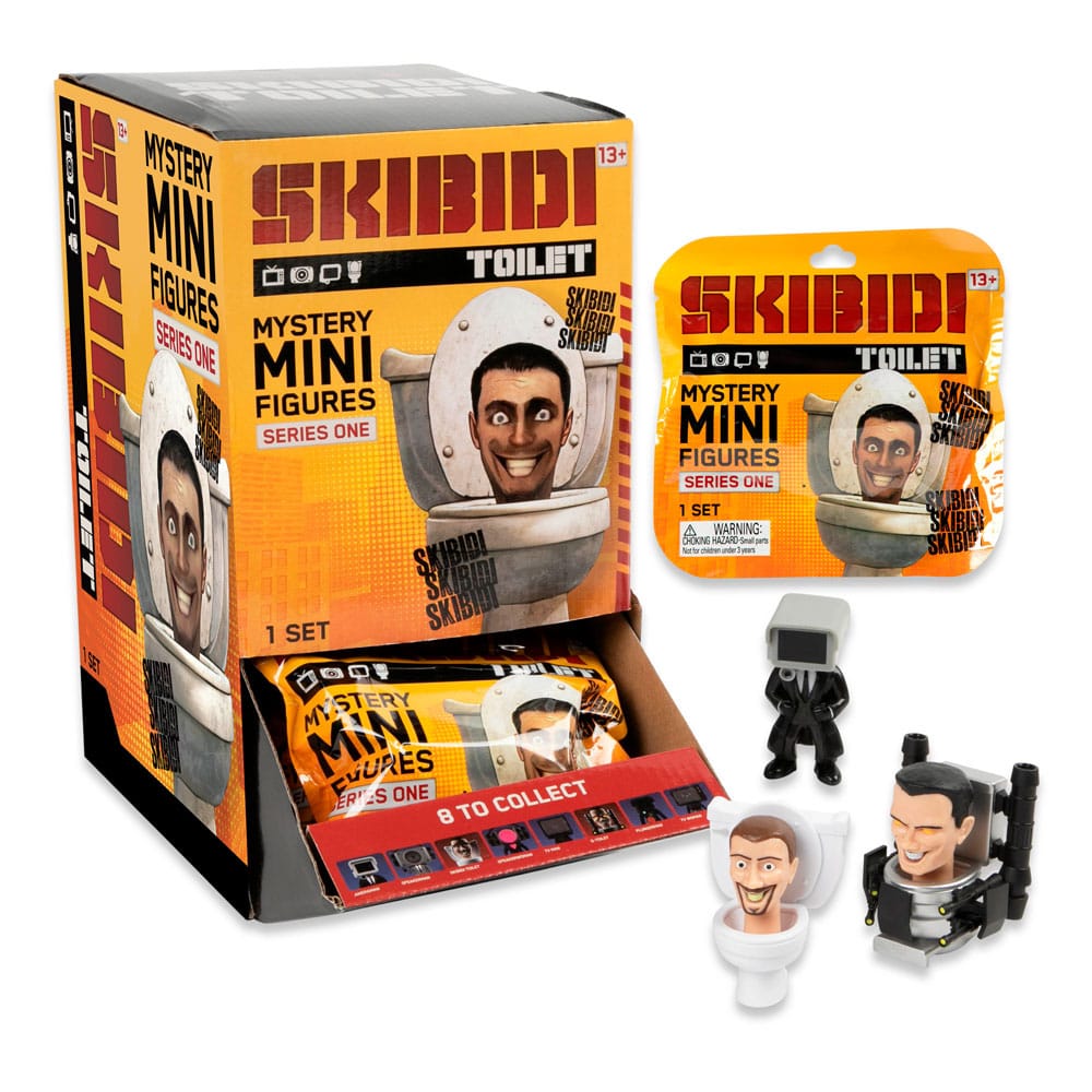 Skibidi tuvalet minifigürleri 6 cm seri 1 ekran (24)