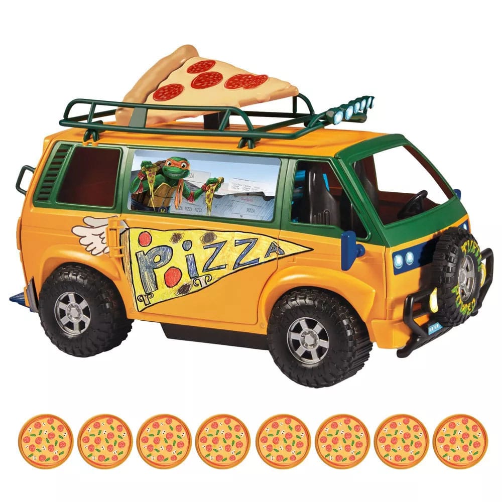 Tartarughe ninja mutanti adolescenti: veicolo Mayhem Mutant Pizzafire Van 20 cm