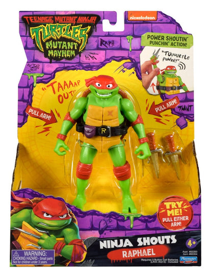Teenage Mutant Ninja Turtles: Mutant Mayhem Ninja Shouts Actionfigur Raphael 14 cm