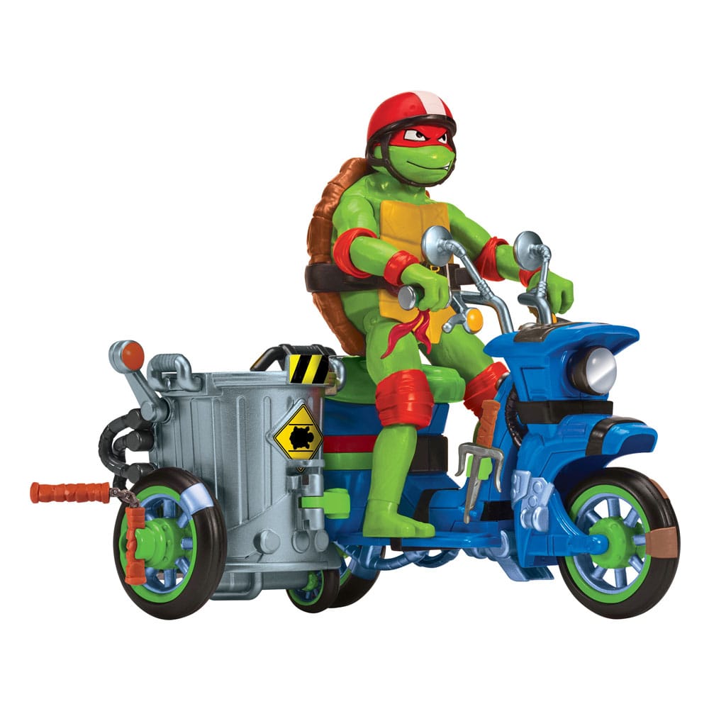 Teenage Mutant Ninja Turtles: Mutant Mayhem Action Figur Raphael & Scooter med sidevogn 11 cm