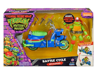 Teenage Mutant Ninja Turtles: Mutant Mayhem Action Figur Raphael & Scooter med sidevogn 11 cm