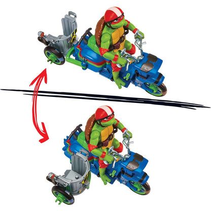 Teenage Mutant Ninja Turtles: Mutant Mayhem Action Figur Raphael & Scooter med sidevogn 11 cm
