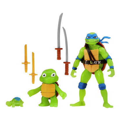 Teenage Mutant Ninja Turtles: Mutant Mayhem Action Figur 3-Pack Leonardo Evolution 10 cm