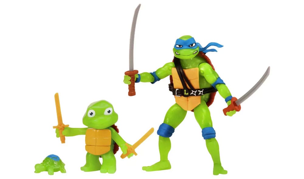 Teenage Mutant Ninja Turtles: Mutant Mayhem Action Figur 3-Pack Leonardo Evolution 10 cm
