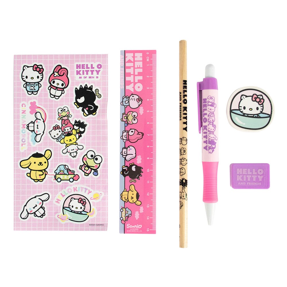Sanrio skrivesaker sett 6-pack Hello Kitty