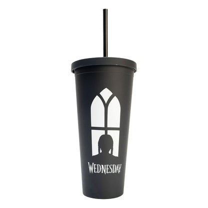 Mittwoch Tumbler mit Strohhalm 485 ml