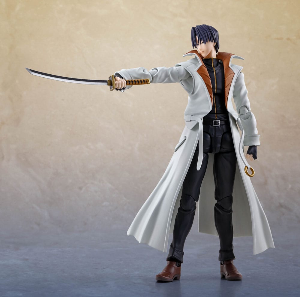 Rurouni Kenshin: Meiji kılıç ustası romantik hikaye S.H. Figuarts aksiyon figürü Aoshi Shinomori 17 cm