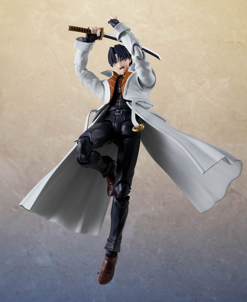 Rurouni Kenshin: Meiji kılıç ustası romantik hikaye S.H. Figuarts aksiyon figürü Aoshi Shinomori 17 cm