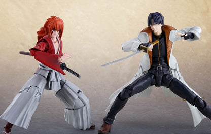 Rurouni Kenshin: Meiji kılıç ustası romantik hikaye S.H. Figuarts aksiyon figürü Aoshi Shinomori 17 cm