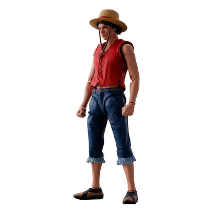 Tek Parça S.H. Figuarts aksiyon figürü Monkey D. Luffy (Netflix) 14 cm