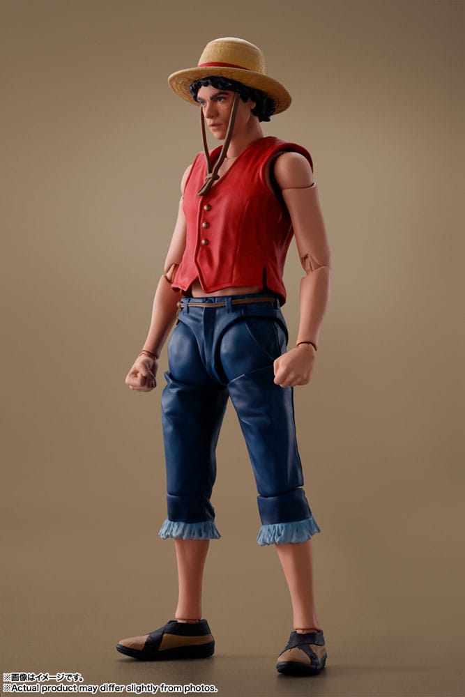 Tek Parça S.H. Figuarts aksiyon figürü Monkey D. Luffy (Netflix) 14 cm