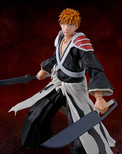 Bleach: Tusenårig blodkrig S.H. Figuarts Action Figur Ichigo Kurosaki Dual Zangetsu 16 cm