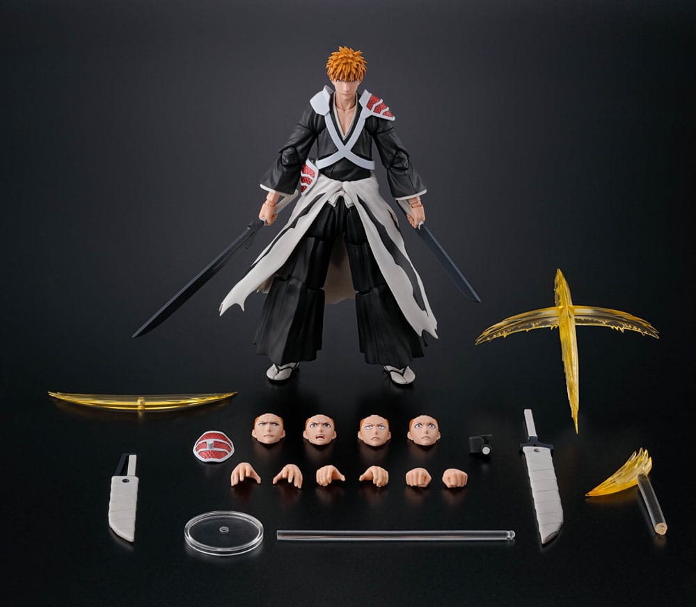 Bleach: Tusenårig blodkrig S.H. Figuarts Action Figur Ichigo Kurosaki Dual Zangetsu 16 cm