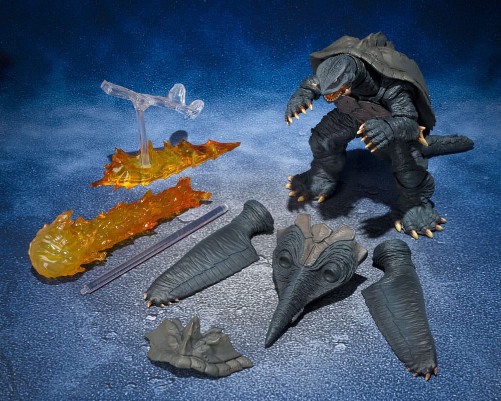 Gamera 1996 S.H. Monsterarts Action Figur Gamera Sendai avgörande Battle Ver. 14 cm