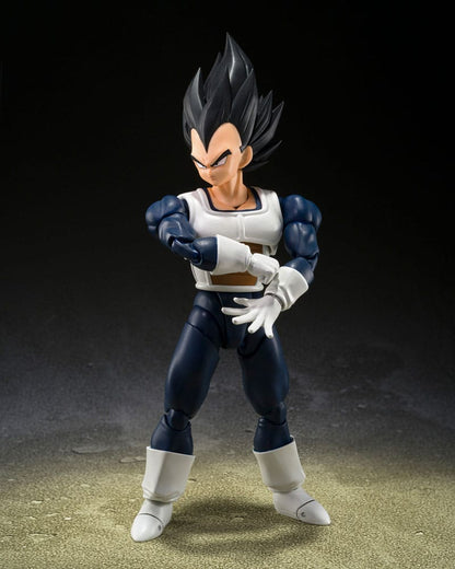 Dragon Ball S.H. Figuart Action Figur Vegeta Old Battle Clothes 14 cm