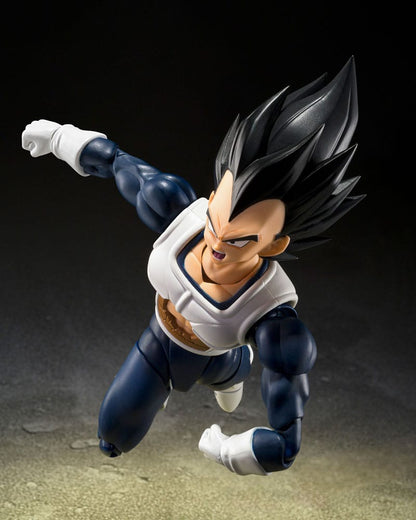 Dragon Ball S.H. Figuart Action Figur Vegeta Old Battle Clothes 14 cm