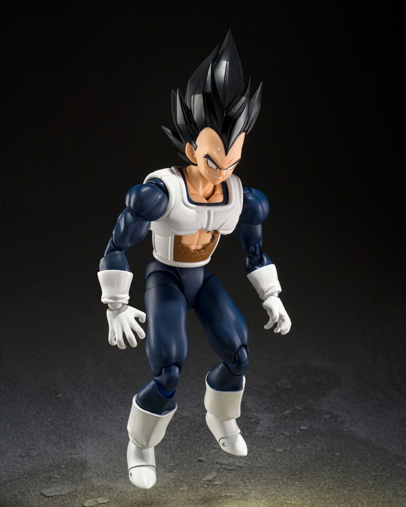 Dragon Ball S.H. Figuart Action Figur Vegeta Old Battle Clothes 14 cm