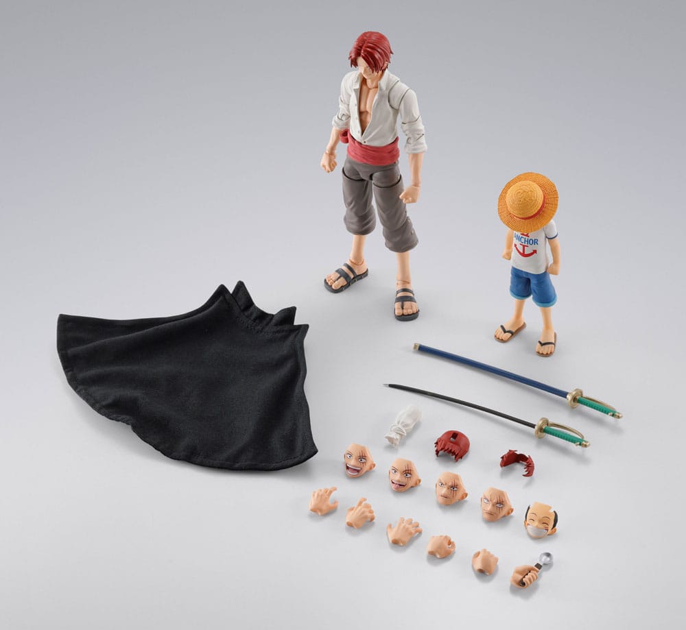 One Piece SHFiguarts Actiefiguur 2-Pack Shanks &amp; Monkey D. Luffy Childhood Ver.