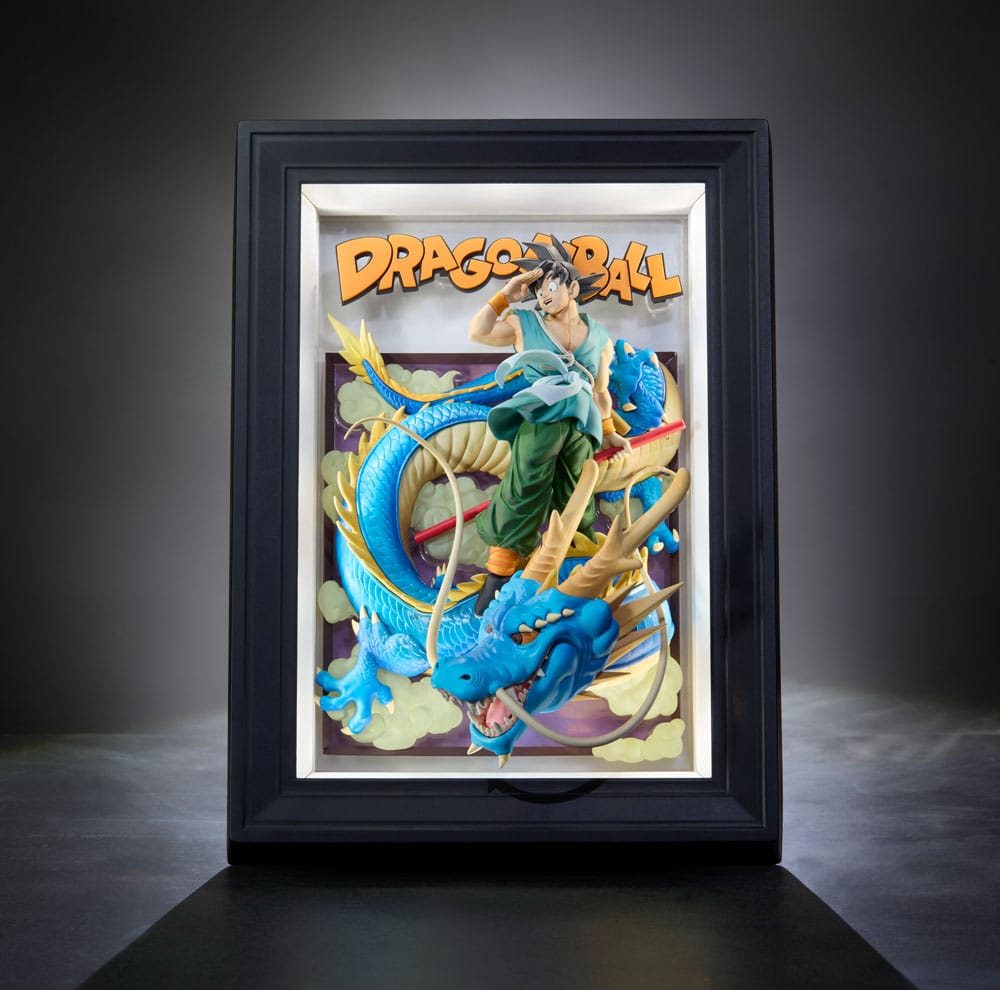 Dragon Ball Z Tamashii Art 3D reliëffoto Son Goku & Dragon 27 cm