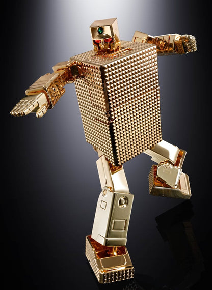 Golden Warrior Gold Lightan Soul of Chogokin Diecast Action Figur GX-32SP Gold Lightan 50-årsjubileum Ver. 13 cm