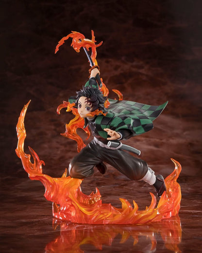 Demon Slayer: Kimetsu no Yaiba Figuartszero PVC Statue Kamado Tanjiro (Kyojuro Rengoku's Sword Guard Ver.) 19 cm