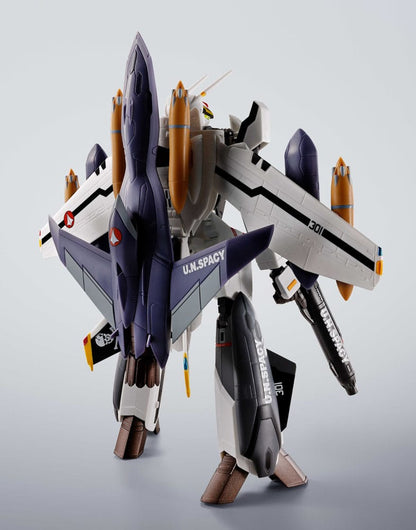 Macross 7 Hi-Metal R Action Figur VF-0S Phoenix (Roy Focker Use) & QF-2200D-B Ghost Set 14 cm