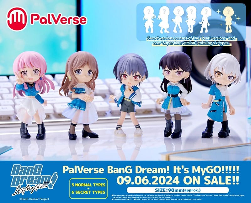 BanG Dream! It's MyGO!!!!! PalVerse PVC Figures 9 cm Assortment (6)