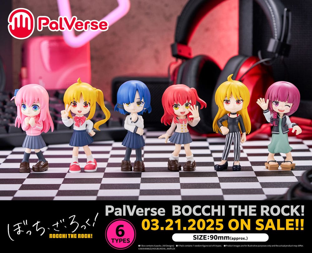 Bocchi the Rock! PalVerse PVC Figures 9 cm Assortment (6)