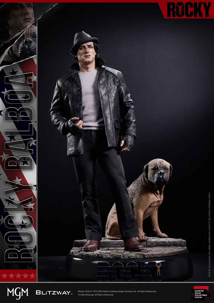 Statua su scala superba rocciosa 1/4 Rocky 1976 54 cm