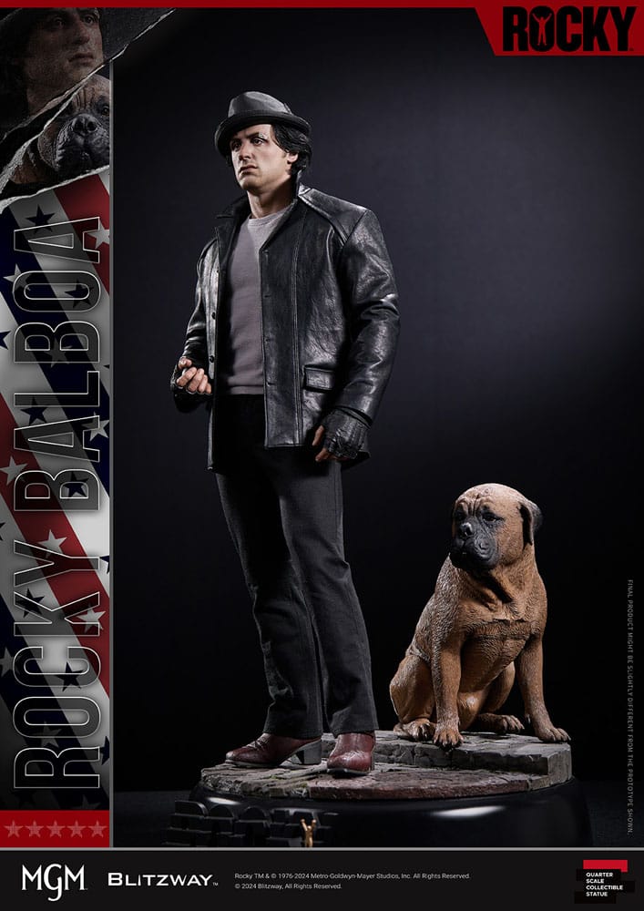 Statua su scala superba rocciosa 1/4 Rocky 1976 54 cm