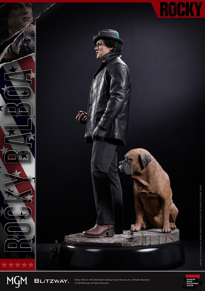Statua su scala superba rocciosa 1/4 Rocky 1976 54 cm
