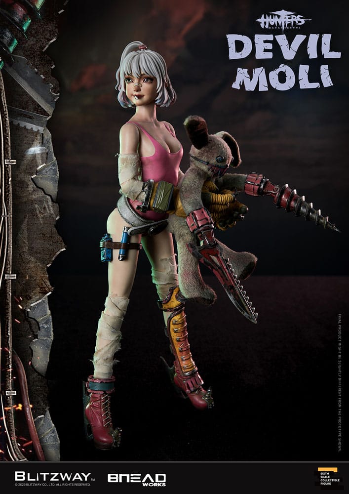 Hunters: Day After WWIII Action Figure 1/6 Devil Moli 44 cm