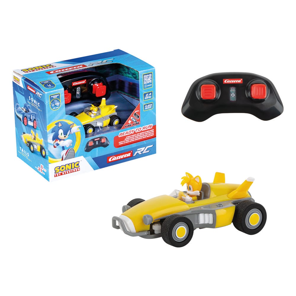 Sonic the Hedgehog RC Remote-kontrolliertes Auto 1/43 2,4 GHz Mini-Schwänze
