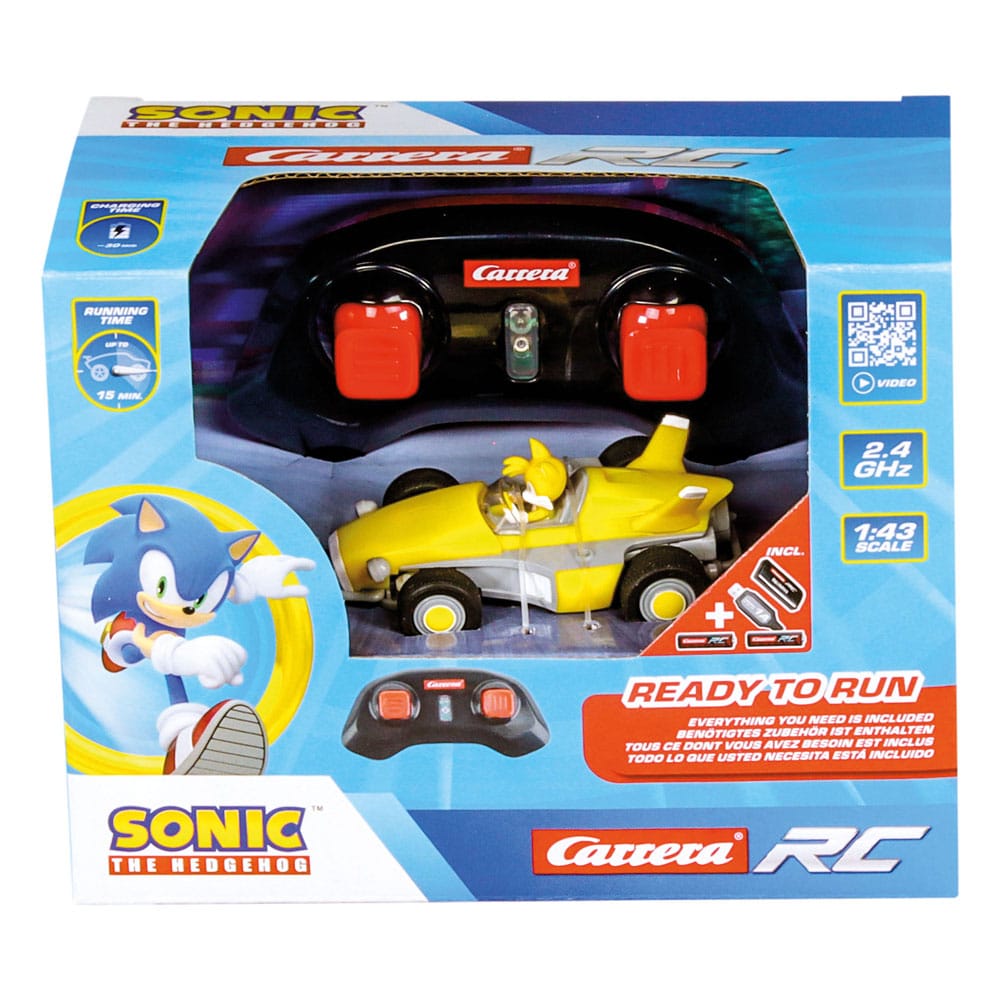 Sonic the Hedgehog RC Remote-kontrolliertes Auto 1/43 2,4 GHz Mini-Schwänze