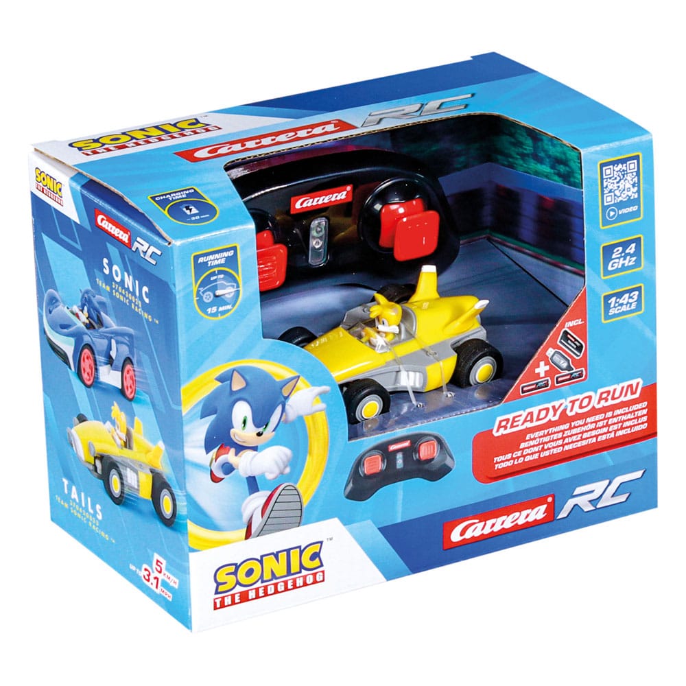 Sonic the Hedgehog RC Remote-kontrolliertes Auto 1/43 2,4 GHz Mini-Schwänze