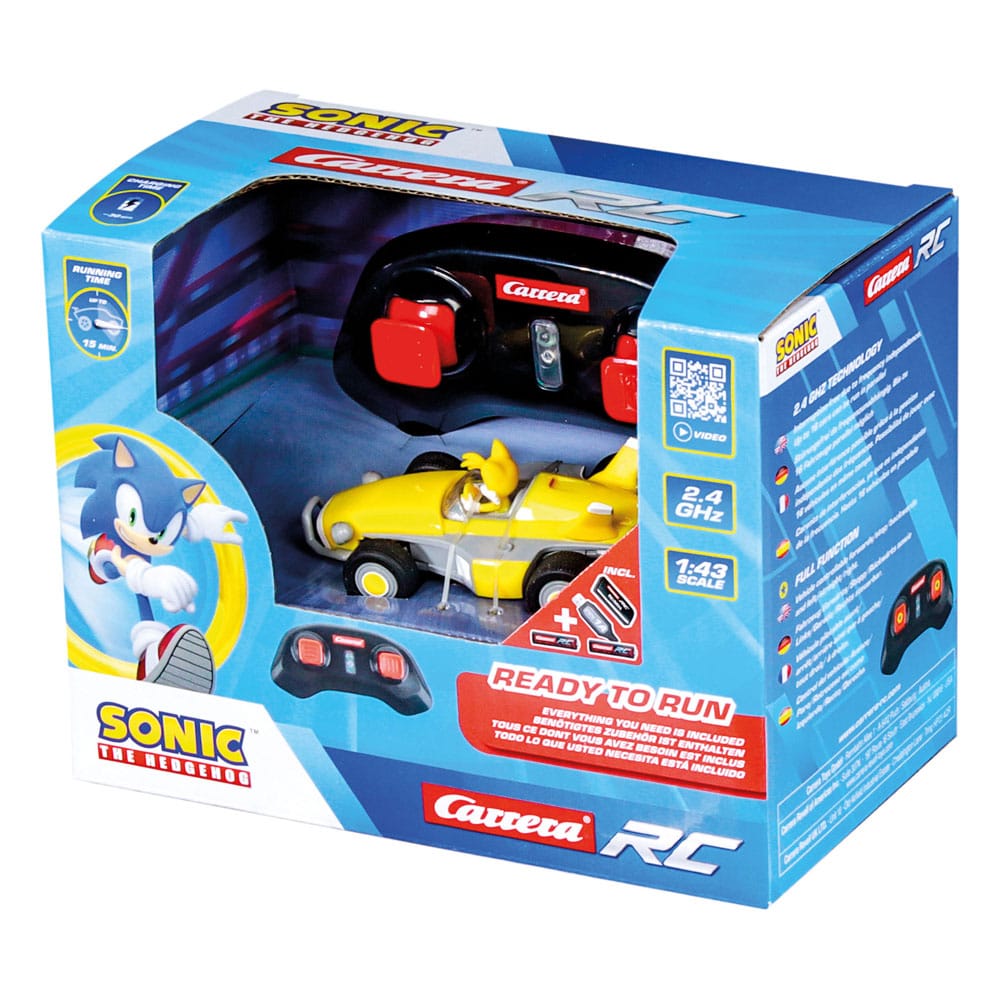 Sonic the Hedgehog RC Remote-kontrolliertes Auto 1/43 2,4 GHz Mini-Schwänze
