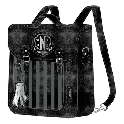 Wednesday Fashion - Faux Leather Backpack Nevermore