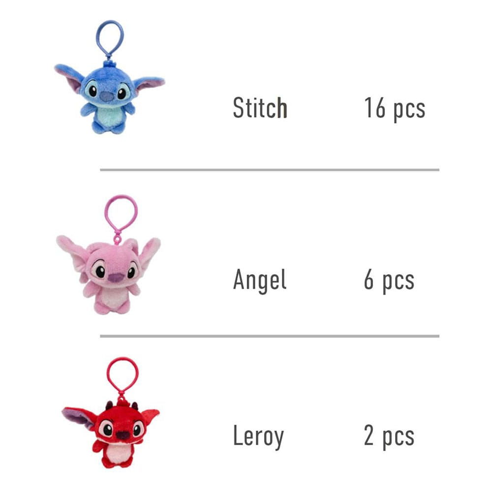 Lilo & Stitch Plys nøgleringe 12 cm sortiment (24)